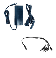 SAXXON KA3602SXF55PAQDIV5 - FUENTE DE PODER REGULADA 12VCD 3AMPER + 1 DIVISOR DE ENERGÍA 5 CONECTORES MACHO-Fuentes de Poder y Adaptadores-SAXXON-Bsai Seguridad & Controles