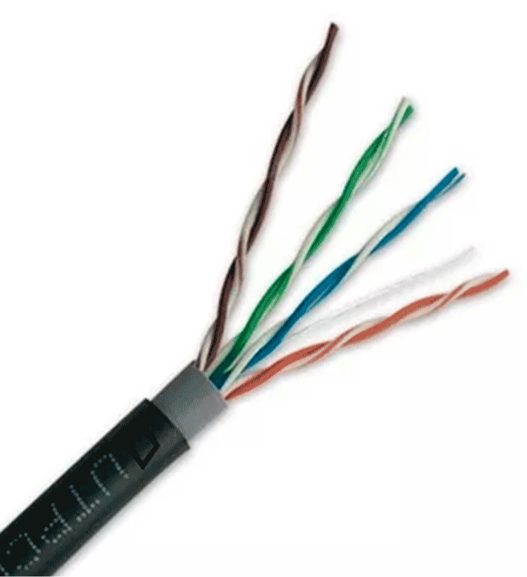 SAXXON OUTPCAT5ECOPEXT100 - BOBINA DE 100 METROS DE CABLE UTP CAT5E 100% COBRE/ EXTERIOR CON DOBLE FORRO/ COLOR NEGRO/ IDEAL PARA CABLEADO DE REDES DE DATOS Y VIDEO/-Cable-SAXXON-Bsai Seguridad & Controles