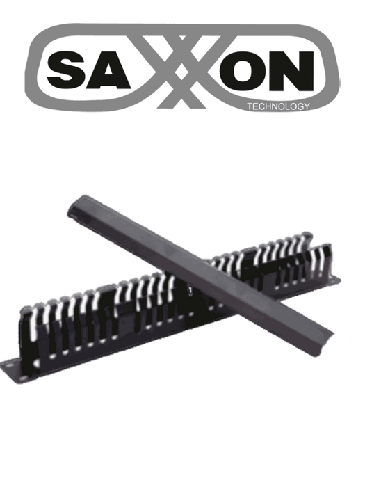SAXXON SXORGNET48P- ORGANIZADOR DE CABLES HORIZONTAL CON TAPA PARA RACK DE19" / 1U / 48 POSICIONES / COLOR NEGRO-Organizadores-SAXXON-SXN0420018-Bsai Seguridad & Controles