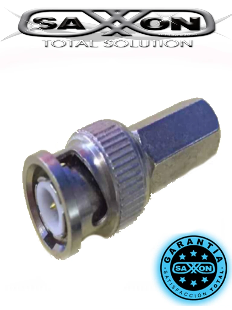 SAXXON PSUBR10RG59 - BOLSA DE 10 CONECTORES B NC MACHO DE ENROSCAR PARA CABLE SIAMES-Conectores de Video-SAXXON-Bsai Seguridad & Controles