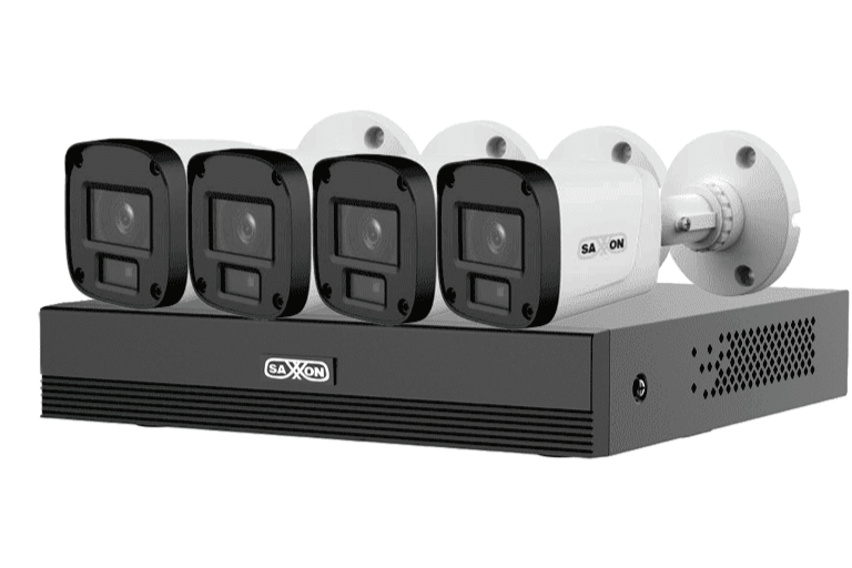 SAXXON SUA-KIT/XVR1E04-I/4-B10P-0280B - KIT DE 4 CANALES HDCVI/ CÁMARAS B10P DE 1MP 720P/ LENTE DE 2.8MM CON APERTURA DE HASTA 100°/ GRABADOR DE 4 CANALES CON DETECCIÓN DE MOVIMIENTO INTELIGENTE/ ENTRADAS Y SALIDAS DE AUDIO/ #LONUEVO #SAXI-Paquetes 4 Canales-DAHUA-Bsai Seguridad & Controles