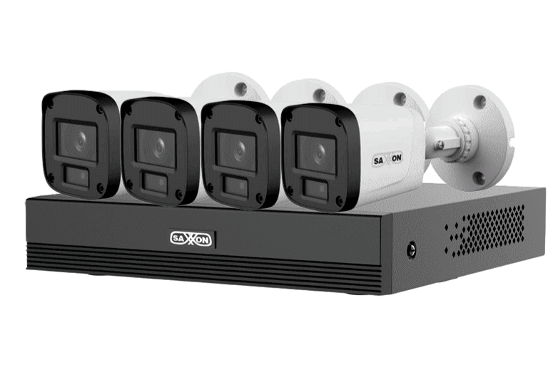 SAXXON SUA-KIT/XVR1E04-I/4-B20P-0280B - KIT 4 CANALES HDCVI 1080P/ 4 CÁMARAS B20P 2.8MM APERTURA HASTA 100°/ GRABADOR SOPORTA HASTA 5 CANALES IP Y DETECCIÓN DE MOVIMIENTO INTELIGENTE/ POLICARBONATO/ #LONUEVO #SAXI-Paquetes 4 Canales-DAHUA-Bsai Seguridad & Controles