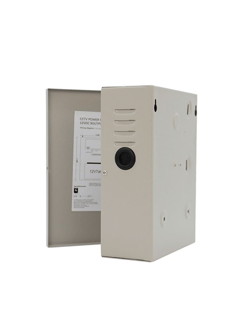 SAXXON SX10A9CHB - FUENTE DE PODER PROFESIONAL 12 VCD / 10 AMPERES / 9 CANALES / 1.1 AMPERES POR CANAL / COMPATIBLE CON BATERIA DE RESPALDO ( NO INCLUIDA ) / PROTECCIÓN CONTRA SOBRECARGAS / #TVCSAX-Fuentes con Distribuidor-SAXXON-Bsai Seguridad & Controles