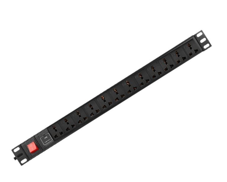 SAXXON SXPDU12P16A- BARRA PDU CON 12 CONTACTOS INDIVIDUALES , 16 AMP , 120V , 1UR , PROTECCIÓN CONTRA RAYOS , ALEACIÓN DE ALUMINIO-Barras Multiconectores-SAXXON-Bsai Seguridad & Controles