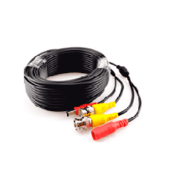 SAXXON SXWB20 - CABLE COAXIAL ARMADO / SIAMÉS / CONECTOR BNC RG59 + CONECTOR DE ENERGÍA / 20 METROS / PARA CÁMARAS 4K / 100% COBRE / USO INTERIOR / #TVCSAX#NUEVO1M-Siamés-SAXXON-Bsai Seguridad & Controles