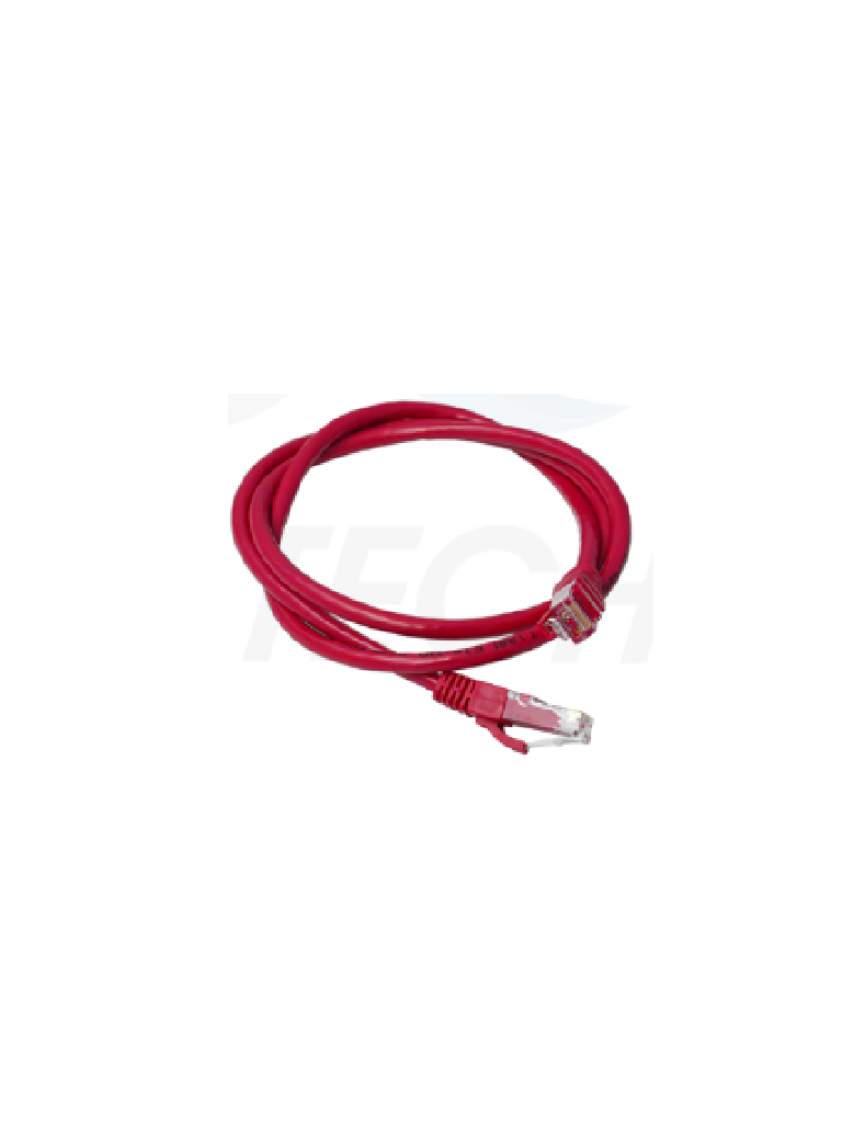 SBE TECH SBE-PCC6U2.0M-RD - CABLE DE PARCHEO CAT 6, COLOR ROJO, DE 2 METROS CON BOTA INYECTADA Y MOLDEADA-Patch Cord / Latiguillo-SBE TECH-Bsai Seguridad & Controles