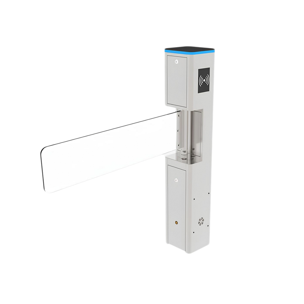 PUERTA CORTESIA ABATIBLE BIDIRECCIONAL TIPO ALETA ZKTECO SBT2000S PUERTA CORTESIA ABATIBLE ANCHO DE PASO 0.8M FABRICADO EN ACERO CUBIERTA SUPERIOR DE ACRILICO Y ALETA DE CRISTAL TEMPLADO COMPATIBLE CON CONTROLES DE ACCESO O BOTON LIBERADOR IDEAL PARA A...-Acceso Fásico-ZKTECO-Bsai Seguridad & Controles