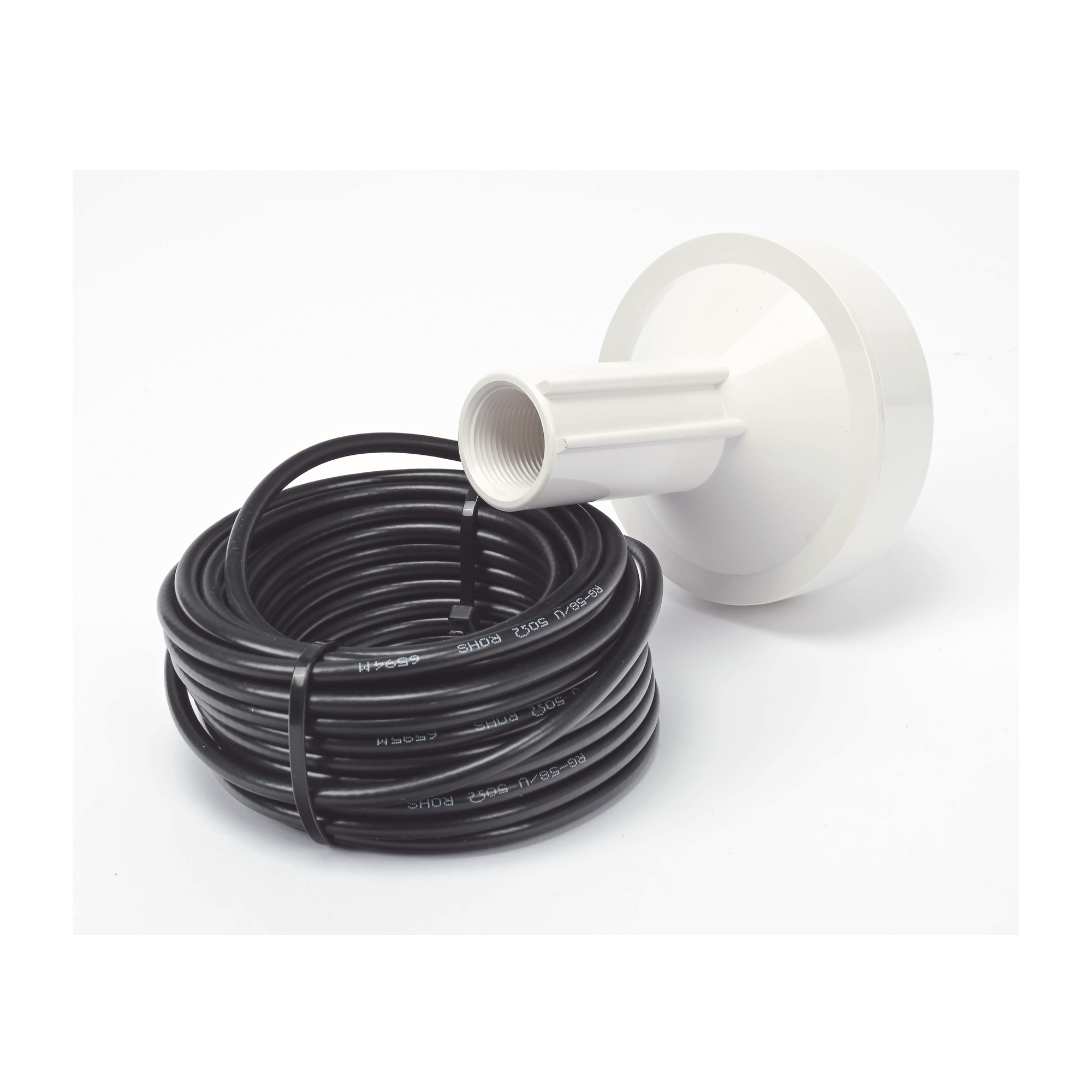 ANTENA MARINA DE GPS CON CONECTOR SMA- MACHO EN FRECUENCIA 1575.42 MHZ DE 28 DBI. INCLUYE SOPORTE ROTATIVO