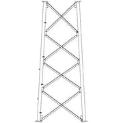 SECCIÓN 8 INTERMEDIA PARA TORRE AUTOSOPORTADA LÍNEA SSV (CÓDIGO DE FÁBRICA: 8N)-Torres y Mástiles-ROHN-Bsai Seguridad & Controles