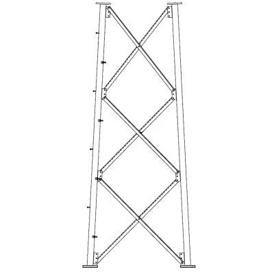 SECCIÓN 9 INTERMEDIA PARA TORRE AUTOSOPORTADA LÍNEA SSV (CÓDIGO DE FÁBRICA: 9NH)-Torres y Mástiles-ROHN-Bsai Seguridad & Controles