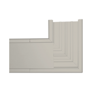 SECCIÓN EN "L" COLOR MARFIL DE PVC AUTO EXTINGUIBLE, PARA CANALETA TEK-100-M (5576-16001)-Canalización-THORSMAN-Bsai Seguridad & Controles