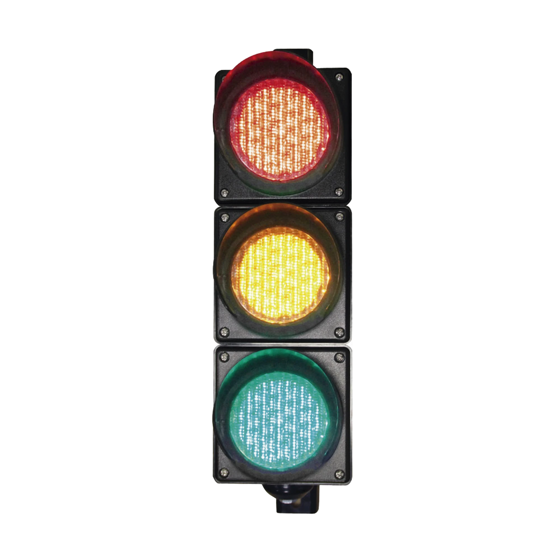 SEMÁFORO / SEÑALIZACIÓN ROJO, VERDE Y AMARILLO / DIAMETRO 100MM / LED / 110VCA.-Acceso Vehicular-ACCESSPRO-Bsai Seguridad & Controles