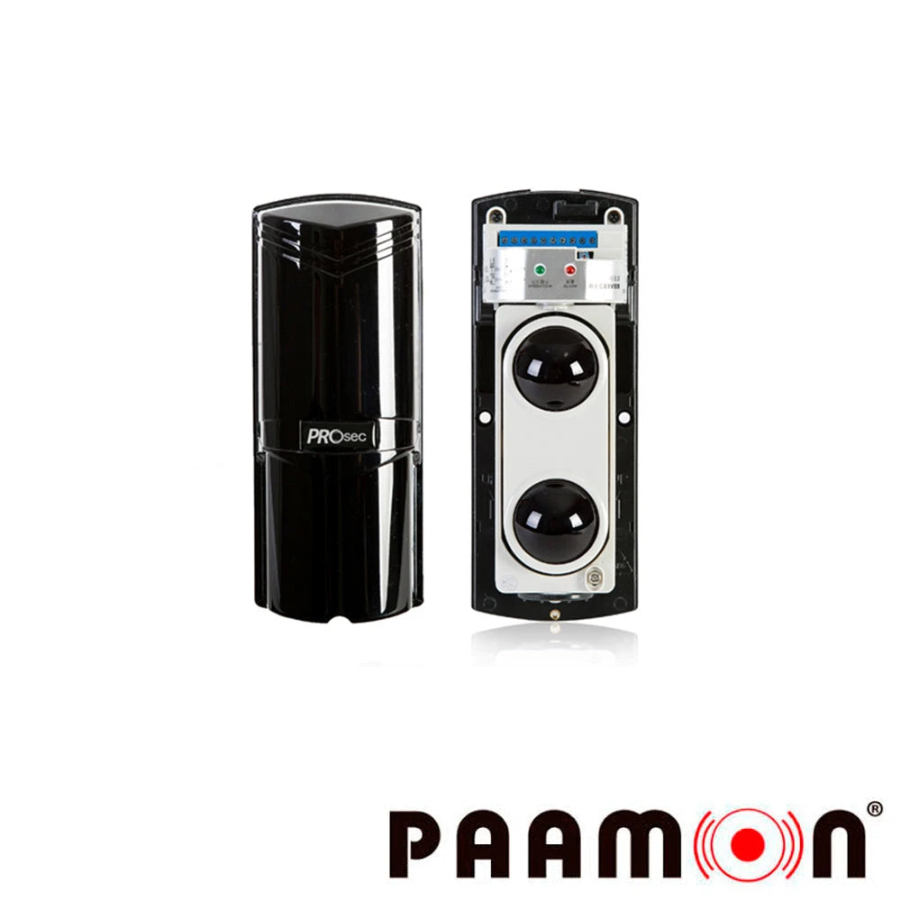 SENSOR FOTOELECTRICO DE 2 RAYOS DE LUZ PAAMON PM-BEAM60 DISTANCIA DE 60 METROS EN EXTERIORES SALIDA DE ALARMA NO Y NC COMPATIBLE CON CUALQUIER PANEL DE ALARMA DEL MERCADO QUE RECIBA SENSORES CABLEADOS VOLTAJE DE OPERACION 12VDC MONTAJE EN PARED O EN PO...-Detectores / Sensores-PAAMON-Bsai Seguridad & Controles