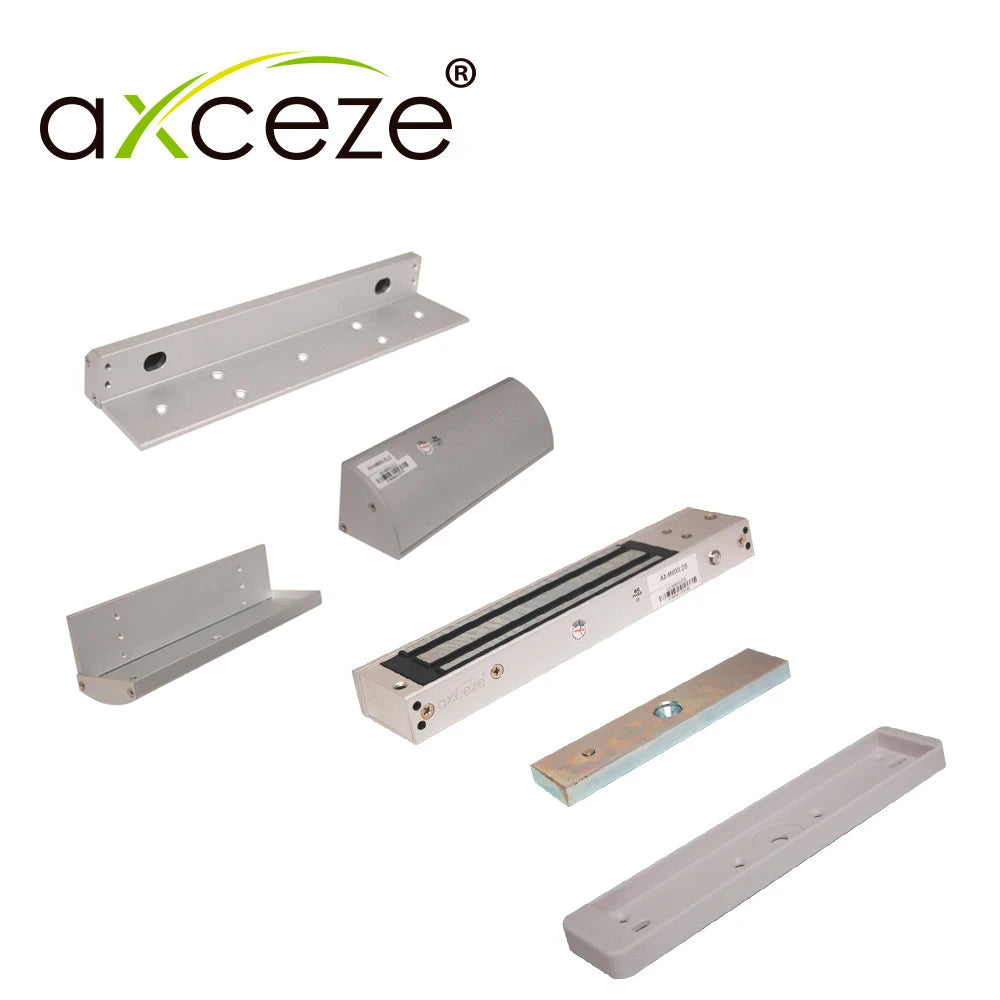 MZLC620 KIT CON CHAPA MAGNETICA AX-M620LDS + 1X BRACKET TIPO ZLC AX-M620-ZLC PARA PUERTA DE MADERA O METAL / SENSOR MAGNETICO-Cerraduras-AXCEZE-Bsai Seguridad & Controles
