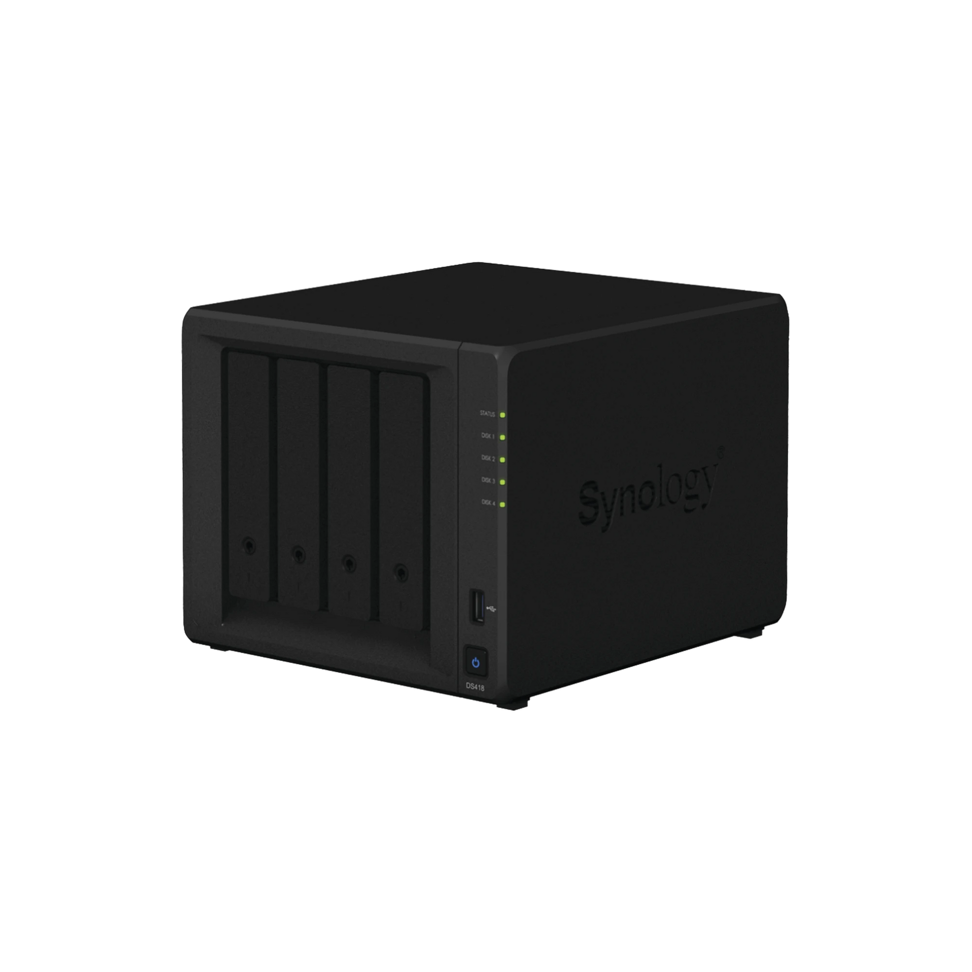 SERVIDOR NAS DE ESCRITO DE 4 BAHÍAS, SOPORTA HASTA 10TB POR DISCO DURO-Almacenamiento NAS-SAN-eSATA-SYNOLOGY-Bsai Seguridad & Controles