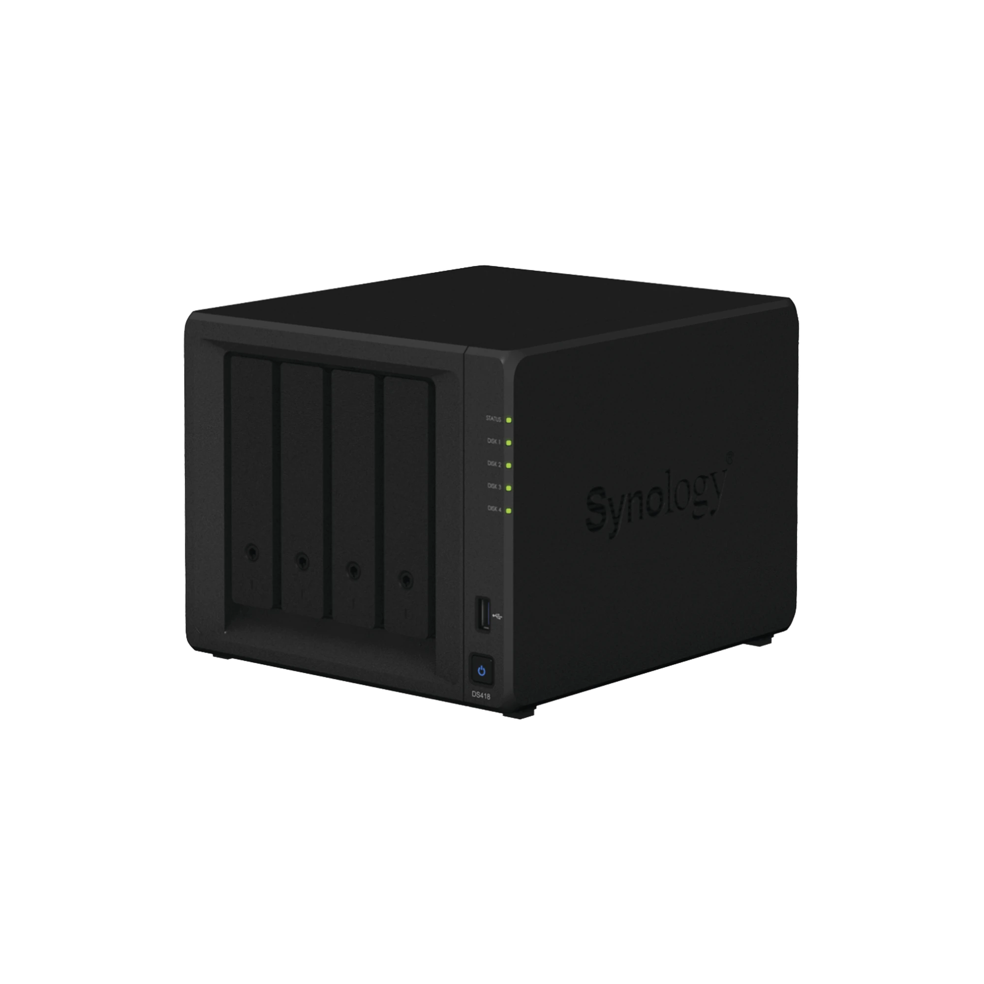 SERVIDOR NAS DE ESCRITO DE 4 BAHÍAS, SOPORTA HASTA 10TB POR DISCO DURO-Almacenamiento NAS-SAN-eSATA-SYNOLOGY-Bsai Seguridad & Controles