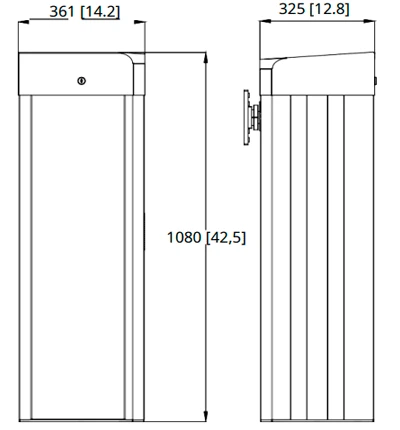 DAHUA IPMECD-3012-LM40 - BARRERA IZQUIERDA/ TIEMPO DE APERTURA CIERRE 2 S/ FRECUENCIA DE USO ≥ 5000 POR DÍA/ SALIDA DE ESTADO OPEN/CLOSECOMPATIBLE CON CONTROLES DE ACCESO DAHUA Y TERCEROS/ SIN BRAZO/ 5 MILLONES DE CICLOS/ SERVOMOTOR-Barreras Vehicular-DAHUA-DHT0960002-Bsai Seguridad & Controles