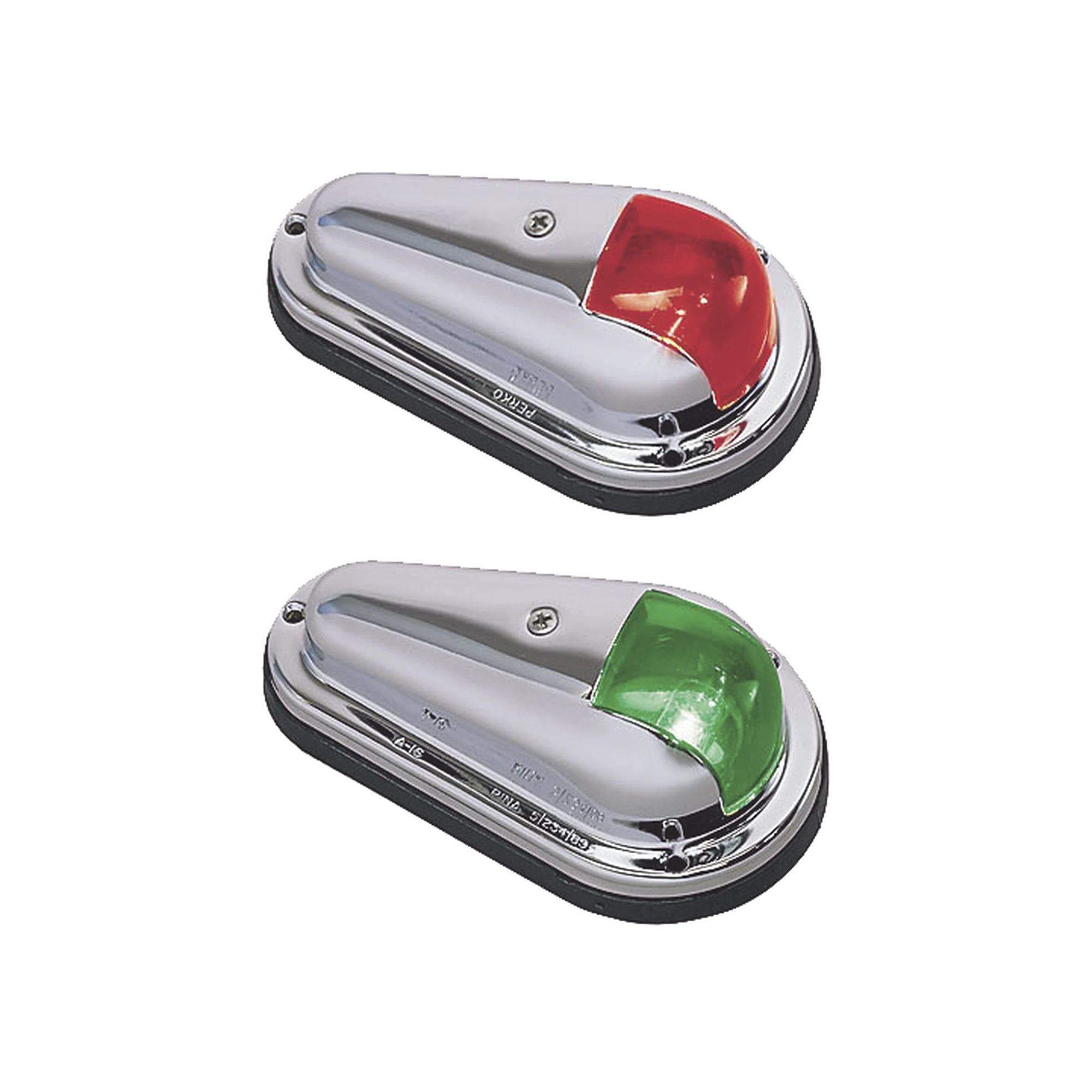 SET DE LUCES DE NAVEGACIÓN VERTICALES CON CARCASA DE ACERO INOXIDABLE PULIDO PARA TODO TIPO DE EMBARCACIÓN MENORES DE 12 METROS-Soluciones Marinas-PERKO-Bsai Seguridad & Controles