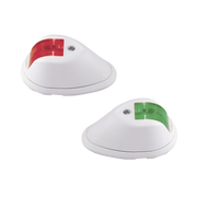 SET DE LUCES DE NAVEGACIÓN VERTICALES ROJO / VERDE CON CARCASA EN COLOR BLANCO PARA EMBARCACIONES A MOTOR DE MENOS DE 20 METROS-Soluciones Marinas-PERKO-Bsai Seguridad & Controles