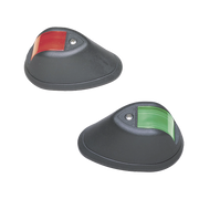 SET DE LUCES DE NAVEGACIÓN VERTICALES ROJO / VERDE CON CARCASA EN COLOR NEGRO PARA EMBARCACIONES A MOTOR DE MENOS DE 20 METROS-Soluciones Marinas-PERKO-Bsai Seguridad & Controles