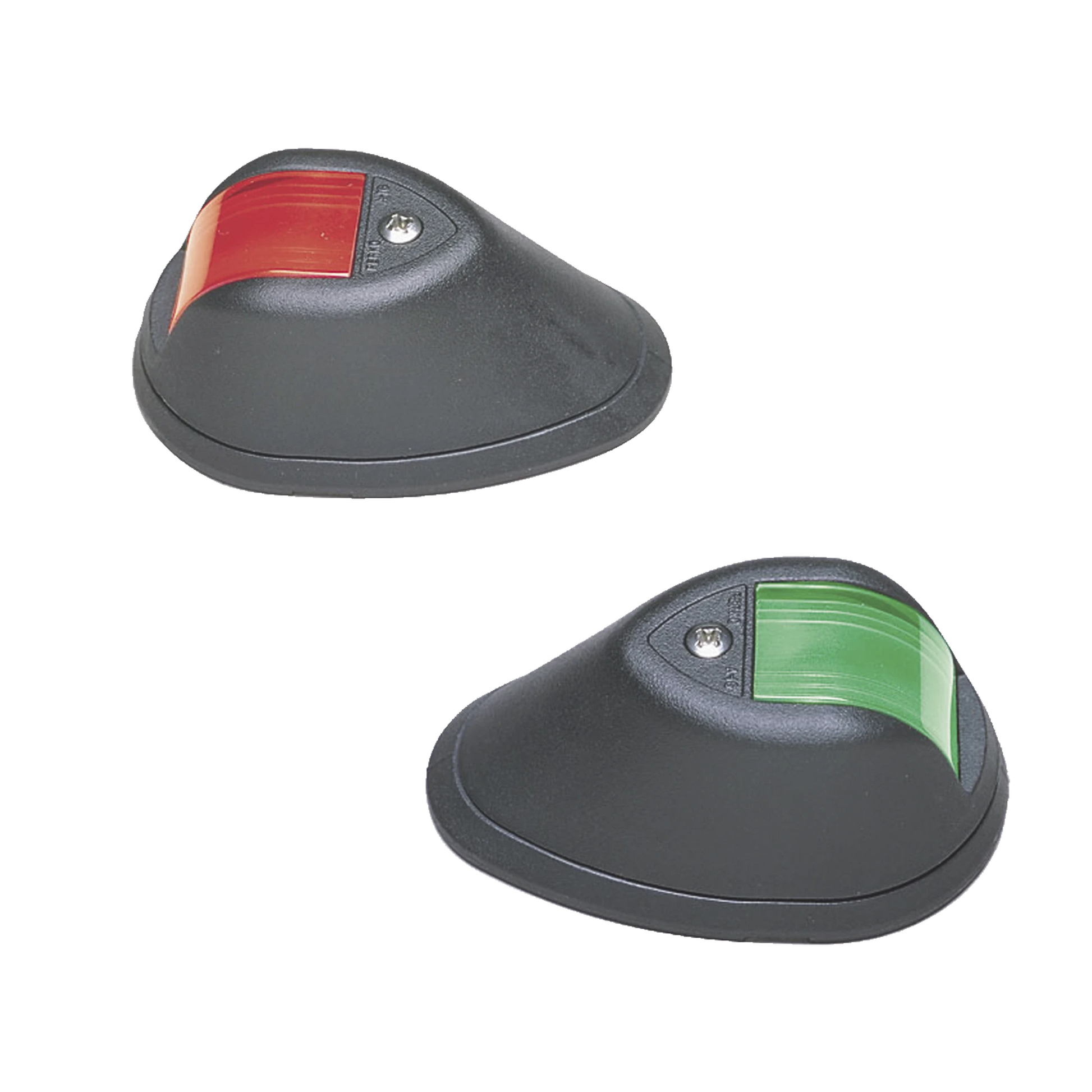 SET DE LUCES DE NAVEGACIÓN VERTICALES ROJO / VERDE CON CARCASA EN COLOR NEGRO PARA EMBARCACIONES A MOTOR DE MENOS DE 20 METROS-Soluciones Marinas-PERKO-Bsai Seguridad & Controles