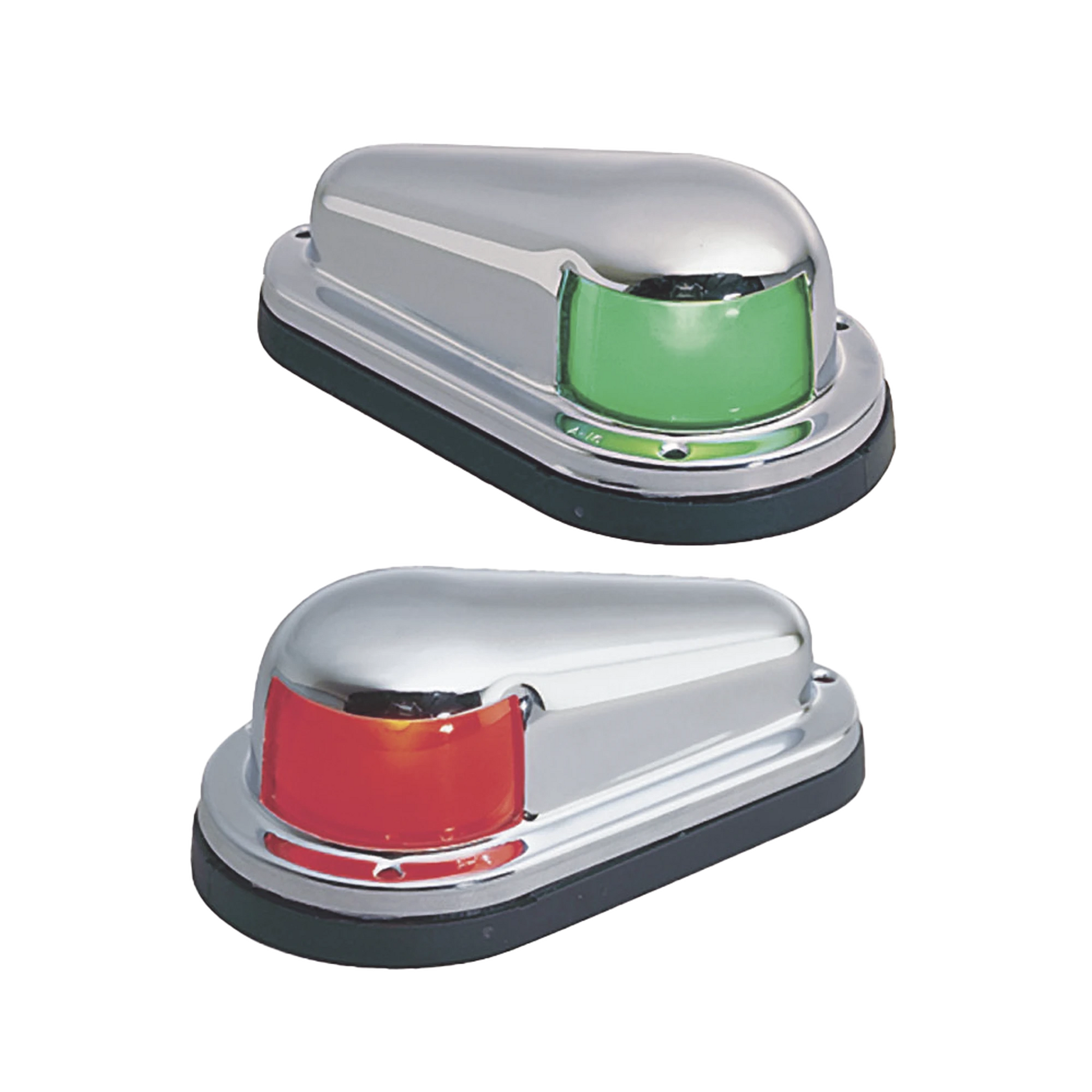 SET DE LUCES LATERALES DE MONTAJE HORIZONTAL CON CARCASA DE ACERO PARA EMBARCACIONES A VELA O A MOTOR DE MENOS DE 12 METROS-Soluciones Marinas-PERKO-Bsai Seguridad & Controles