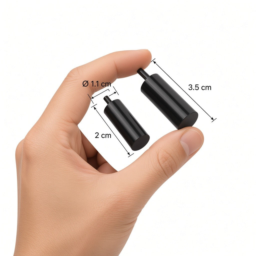 CONTACTO MAGNÉTICO DE EMPOTRAR / GAP 19 MM (0.75 IN) / 12 VCC / NC / CALIBRE 22 AWG / COLOR CAFÉ [SF-1017BR] tamaño real