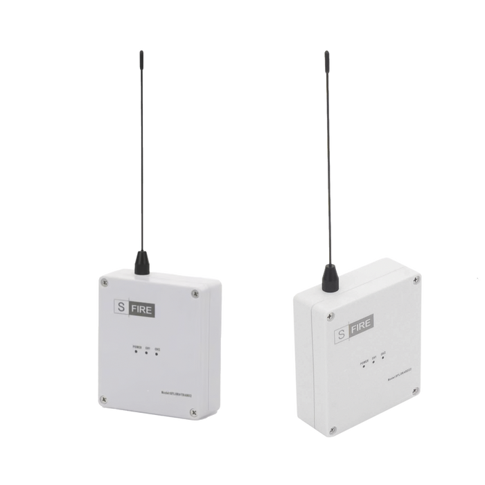 APLICACIONES DE ALTA EXIGENCIA / KIT DE TRANSMISOR - ALIMENTACIÓN A 12VCC / RECEPTOR INALÁMBRICO / DISTANCIA MÁXIMA DE TRANSMISIÓN 2500 METROS (LINEA DE VISTA)-Accesorios-SFIRE-SFLORAKITDC-Bsai Seguridad & Controles