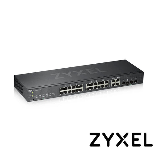 SWITCH ZYXEL GS1920-24V2 24 PUERTOS RJ45 100/1000 MBPS + 4 PUERTOS COMBO RJ45/SFP 1000 MBPS ADMINISTRABLE-L2 COMPATIBLE CON NEBULA Y STANDALONE-Switches-ZYXEL-GS1920-24V2-Bsai Seguridad & Controles