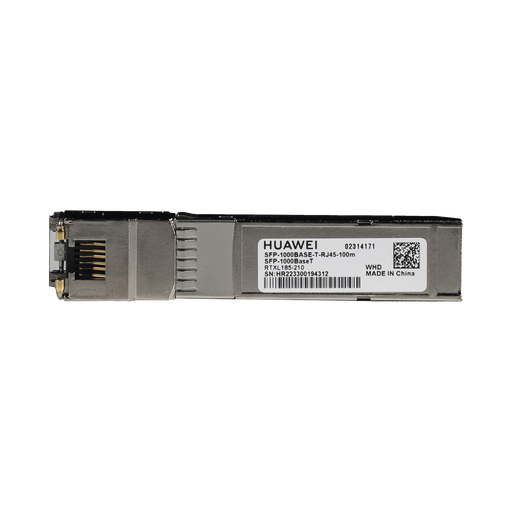 TRANSCEPTOR DE SFP A RJ45 / NEGOCIACIÓN DE 10/100/1000MBPS / CONECTOR RJ45 / DISTANCIA DE HASTA 100M-Networking-HUAWEI-SFP-1000BASET-Bsai Seguridad & Controles