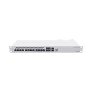 (CRS312-4C+8XG-RM) CLOUD ROUTER SWITCH 8 PUERTOS 10G RJ45, 4 COMPARTIDOS RJ45/SFP+-Switches-MIKROTIK-Bsai Seguridad & Controles