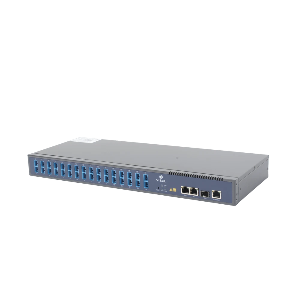 OLT DE 1 GPON PUERTO CON SPLITTER DE 1 A 32 SC/UPC INCLUIDO + 3 PUERTOS UPLINK (2 PUERTOS GIGABIT ETHERNET + 1 PUERTO SFP/SFP+) , HASTA 128 ONUS-Redes FTTH/PON-V-SOL-Bsai Seguridad & Controles