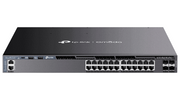 TP-LINK SG6428XHP - SWITCH OMADA L3 STACKABLE DE 24 PUERTOS POE+ GIGABIT Y 4 PUERTOS SFP+ 10G , 700W , STACKING FÍSICO , FUNCIONES L3 ENTERPRISE. RIP, OSPF, ECMP, VRRP, PIM-DM, DHCP SERVER/RELAY , ALTA DISPONIBILIDAD , VRRP Y ERPS , INTERFAZ WEB , CLI.-Switches POE-TP-LINK-Bsai Seguridad & Controles