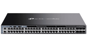 TP-LINK SG6654X- SWITCH OMADA L3 STACKABLE DE 48 PUERTOS RJ45 GIGABIT Y 6 PUERTOS SFP+ 10G , STACKING FÍSICO , FUNCIONES L3 ENTERPRISE. RIP, OSPF, ECMP, VRRP, PIM-DM, DHCP SERVER/RELAY , ALTA DISPONIBILIDAD , VRRP Y ERPS , INTERFAZ WEB , CLI , SNMP.-Switches-TP-LINK-Bsai Seguridad & Controles