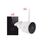 (WIFI) KIT 1 CAMARA WIFI Y 2 APAGADORES INTELIGENTES WIFI