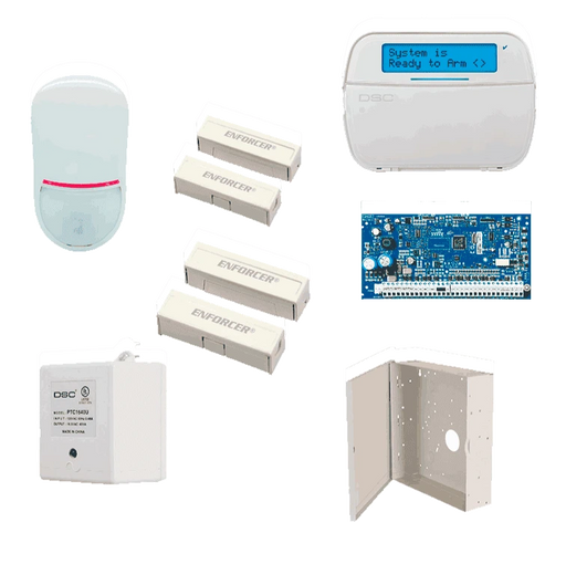 DSC NEO-LCD-SB - PAQUETE SERIE NEO CON PANEL HS2032 DE 8 ZONAS CABLEADAS EXPANDIBLE A 32 / TECLADO ALFANUMÉRICO HS2LCDN / SENSOR PIR LC-200S CABLEADO / 2 CONTACTOS BLANCOS CABLEADOS / TRANSFORMADOR / GABINETE GTVCMX003 / SIN BATERÍA #ESM2024-Paquetes de Alarma-DSC-DSC2480066-Bsai Seguridad & Controles