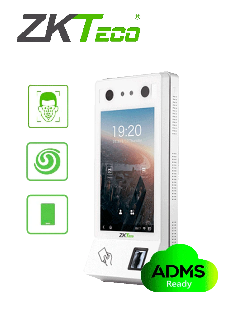 ZKTECO G4 - CONTROL DE ACCESO Y ASISTENCIA DE RECONOCIMIENTO FACIAL / GREEN LABEL / TCP/IP / WIFI / 10000 HUELLAS / 10000 TARJETAS MIFARE / 10000 ROSTROS / 1,000 000 DE EVENTOS / #SINCONTACTO-Acceso SIN CONTACTO-ZKTECO-Bsai Seguridad & Controles