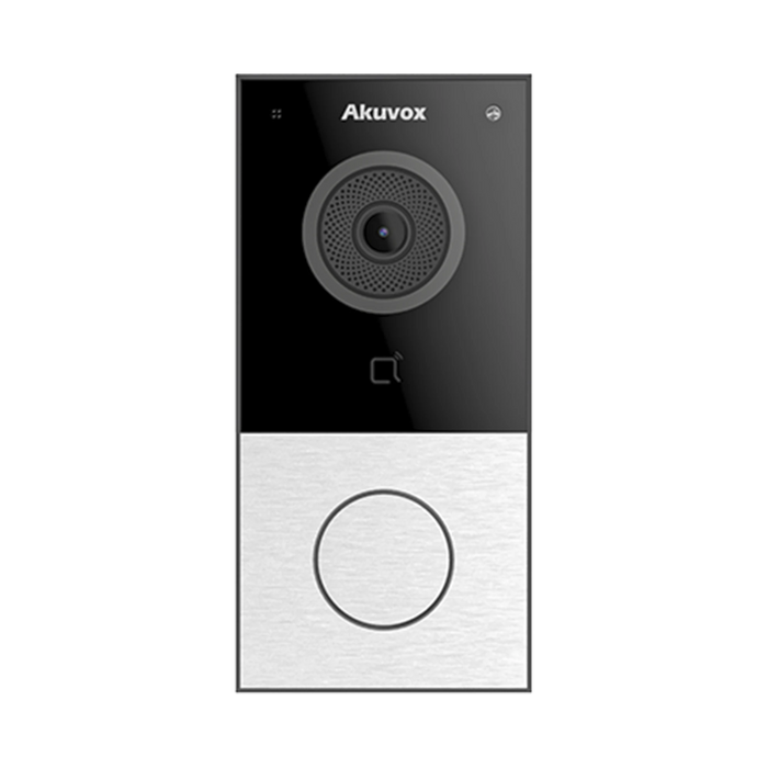 DOORBELL / WIFI / 100% EN LA NUBE / BLUETOOTH® / NOTIFICACIÓN AL CELULAR / SIP-Videoporteros e Interfonos-AKUVOX-E12W-Bsai Seguridad & Controles