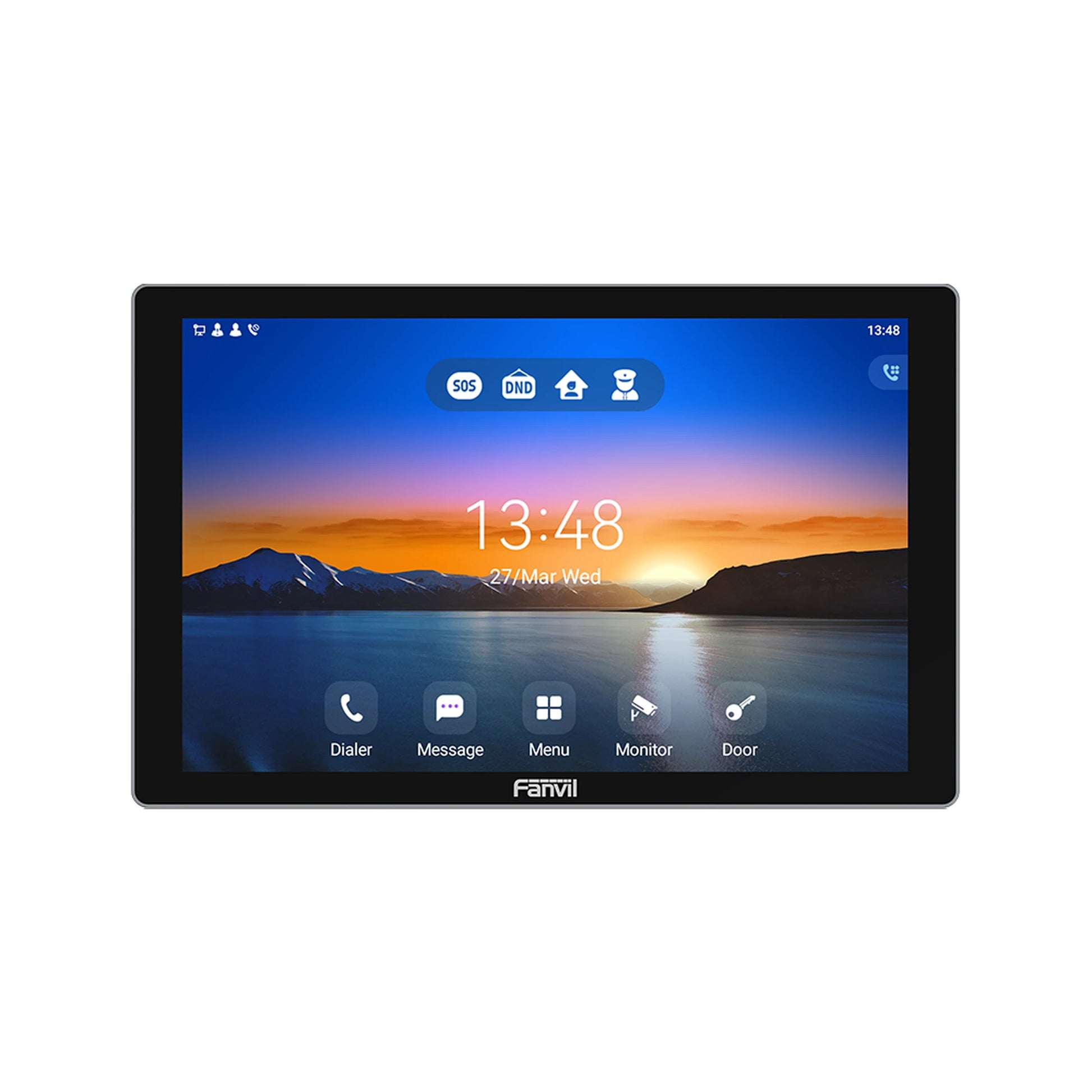 MONITOR AUDIO/VIDEO IP/SIP PARA INTERIOR, WI-FI, PANTALLA TÁCTIL DE 10.1", APERTURA REMOTA-Videoporteros e Interfonos-FANVIL-Bsai Seguridad & Controles