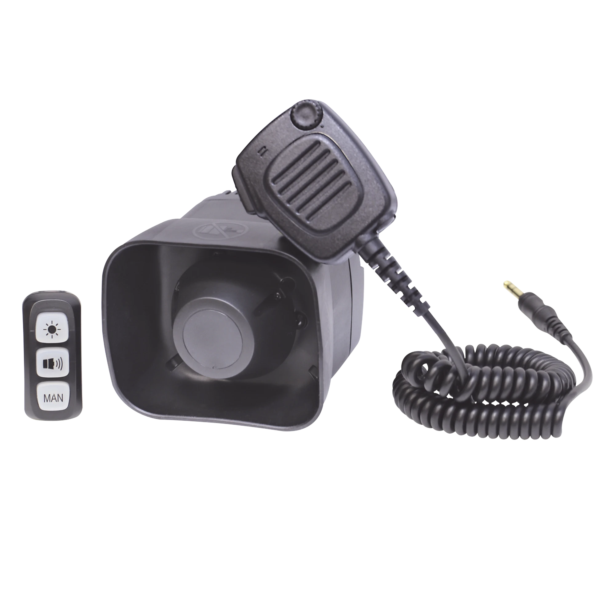 SIRENA/BOCINA COMPACTA PARA MOTOCICLETA DE 30 WATTS, INCLUYE CONTROLADOR Y MICROFONO-Luces Auxiliares para Motocicletas-SIGNALPRO-Bsai Seguridad & Controles