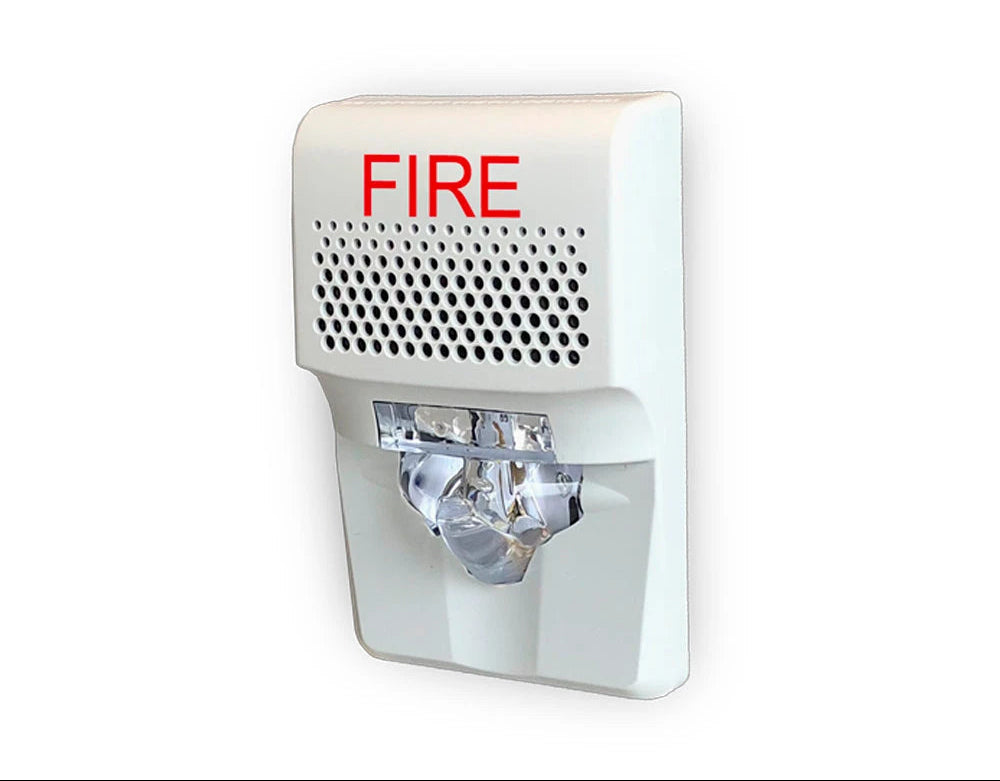 SIRENA CON ESTROBO LED KIDDE EG1AVWF DE 24 VDC 55 MA PARA PARED BLANCO COMPATIBLE CON LOS PANELES VS1 Y VS4 (TRABAJA CON PANELES DE TERCEROS A 24VDC)-Notificaci&oacute;n-KIDDE-EG1AVWF-Bsai Seguridad & Controles
