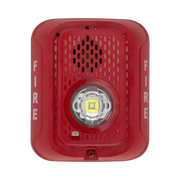 SIRENA CON LÁMPARA LED ESTROBOSCÓPICA / A 2 HILOS / MONTAJE EN PARED / 12 O 24 VCD / CONFIGURACIÓN ESTROBOSCÓPICA SELECCIONABLE / TEXTO EN INGLÉS / COLOR ROJO-Notificación y Voceo-SYSTEM SENSOR-Bsai Seguridad & Controles