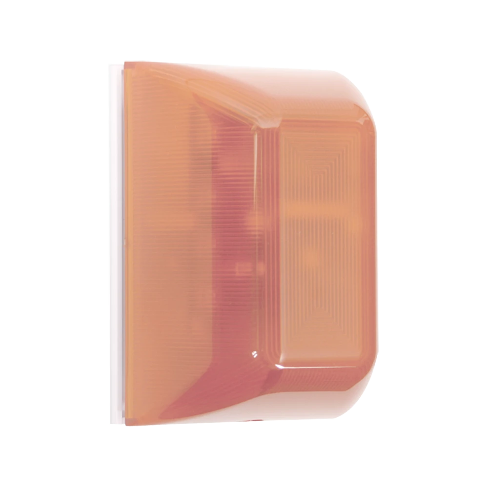 SIRENA DE ADVERTENCIA, 32 OPCIONES DE TONO, COLOR AMBAR, AUDIO-VISUAL, SOPORTA BATERÍA 9V, TIMER INDEPENDIENTE-Sirenas-STI-Bsai Seguridad & Controles