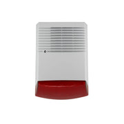 SIRENA ESTROBO EXTERIOR CON BATERIA PM-SRE60RB, CON DOBLE CARCASA UNA EXTERNA PLASTICA Y UNA INTERNA METALICA PARA DOBLE PROTECCION, VOLTAJE DE OPERACION 9-28V DC, SIRENA CON 1 TONO DE 125DB, ESTROBO COLOR ROJO, TASA DE PARPADEO DE 135 VECES POR MINUTO...-Sirena / Estrobo-PAAMON-Bsai Seguridad & Controles