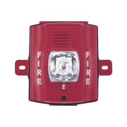 SIRENA ESTROBO PARA EXTERIOR DE DOS HILOS COLOR ROJO MONTAJE PARED-Notificación y Voceo-SYSTEM SENSOR-Bsai Seguridad & Controles