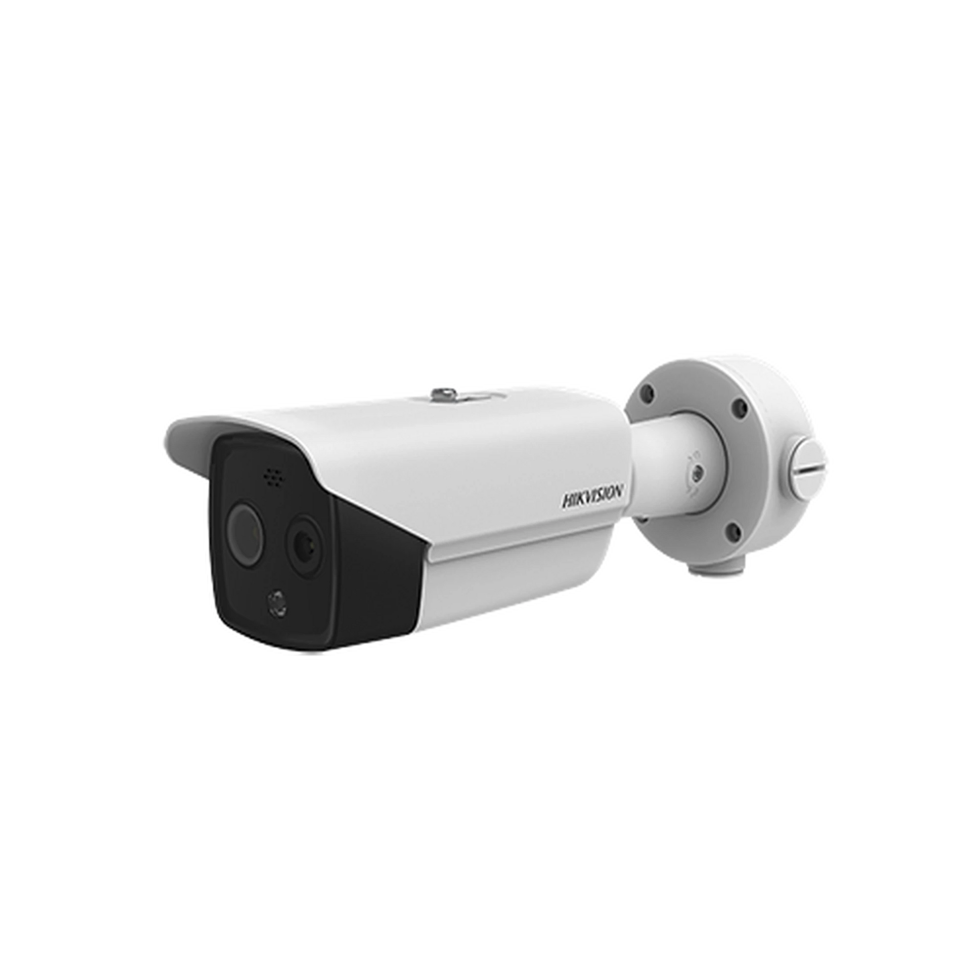 BALA IP DUAL / TÉRMICA 3.1 MM (160 X 120) / ÓPTICO 4 MM (4 MEGAPIXEL) / TERMOMÉTRICA / DETECCIÓN DE TEMPERATURA / POE /EXTERIOR IP66 / SIRENA Y LUZ INTERMITENTE INTEGRADA-Cámaras IP-HIKVISION-Bsai Seguridad & Controles