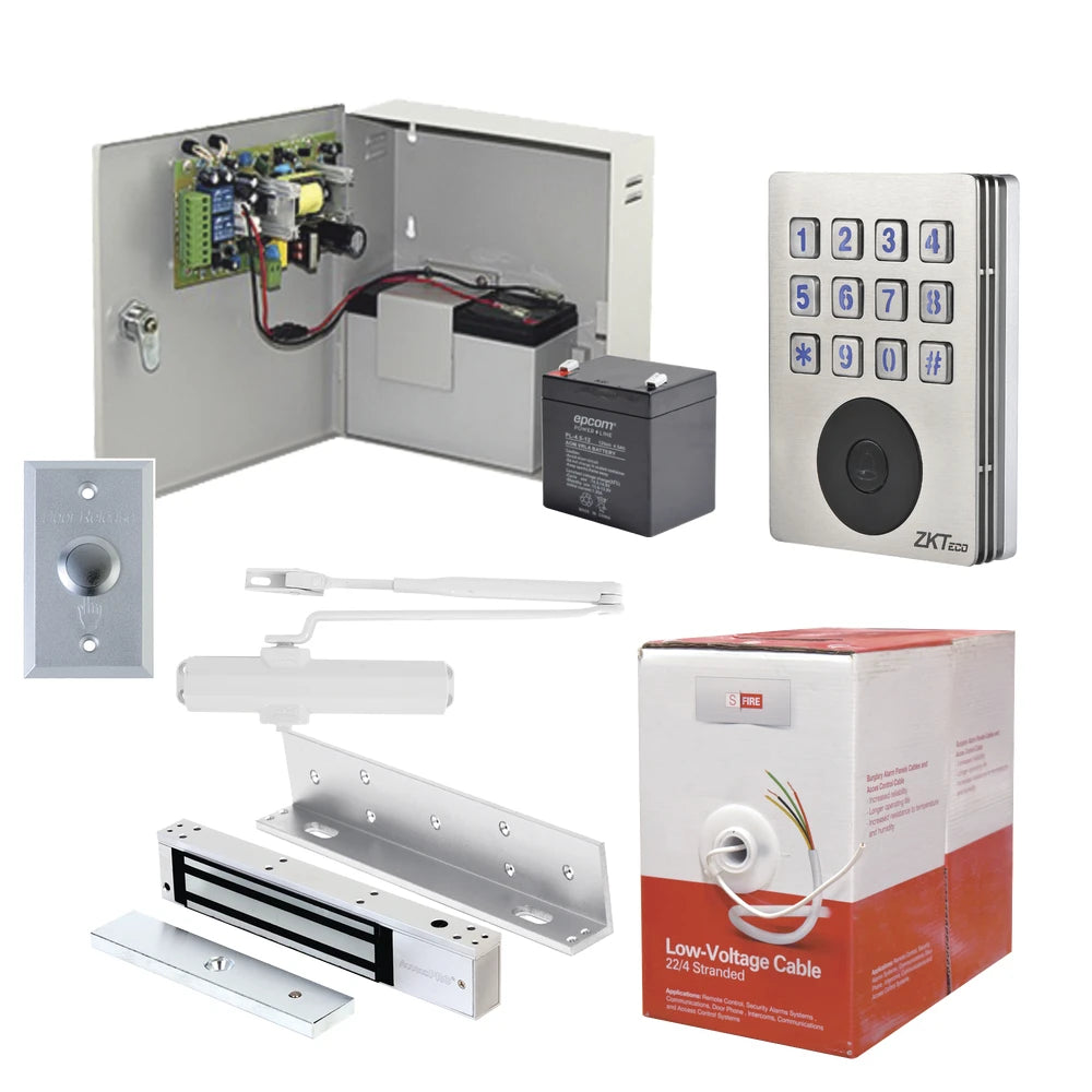 SISTEMA COMPLETO DE TECLADO CON LECTOR DE TARJETAS-Kits Controles de Acceso-ACCESSPRO-Bsai Seguridad & Controles