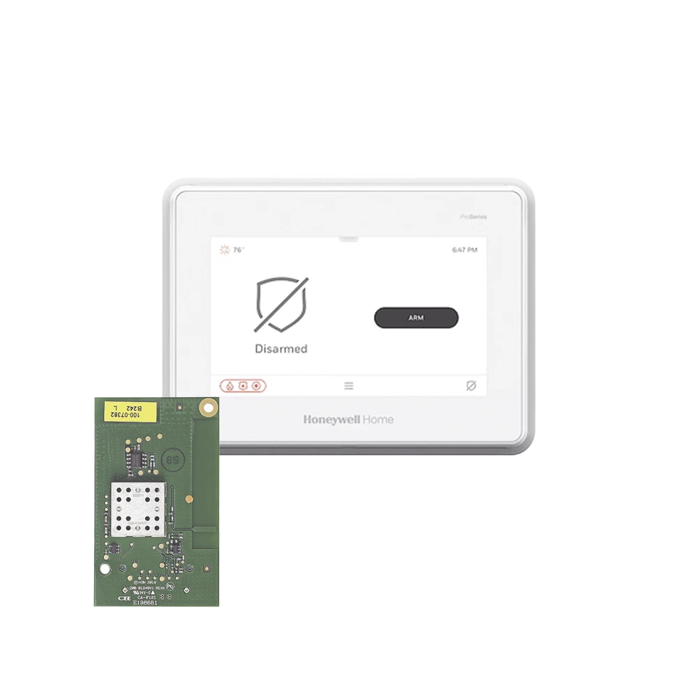 SISTEMA DE ALARMA CON PANTALLA TOUCH DE 7" COMPATIBLE CON SENSORES INALAMBRICOS DSC, BOSH, 2GIG,ITI Y SERIE 5800 AGREGANDO EL MODULO PROTAKEOVER-HONEYWELL HOME RESIDEO-Bsai Seguridad & Controles