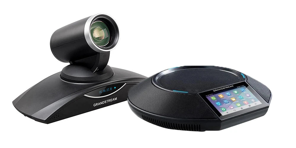 SISTEMA DE VIDEO CONFERENCIA FULLHD MULTI-PLATAFORMA CON CÁMARA PTZ, 3 SALIDAS DE VIDEO, BASE DE AUDIO Y CONTROL REMOTO-VoIP y Telefonía IP-GRANDSTREAM-Bsai Seguridad & Controles