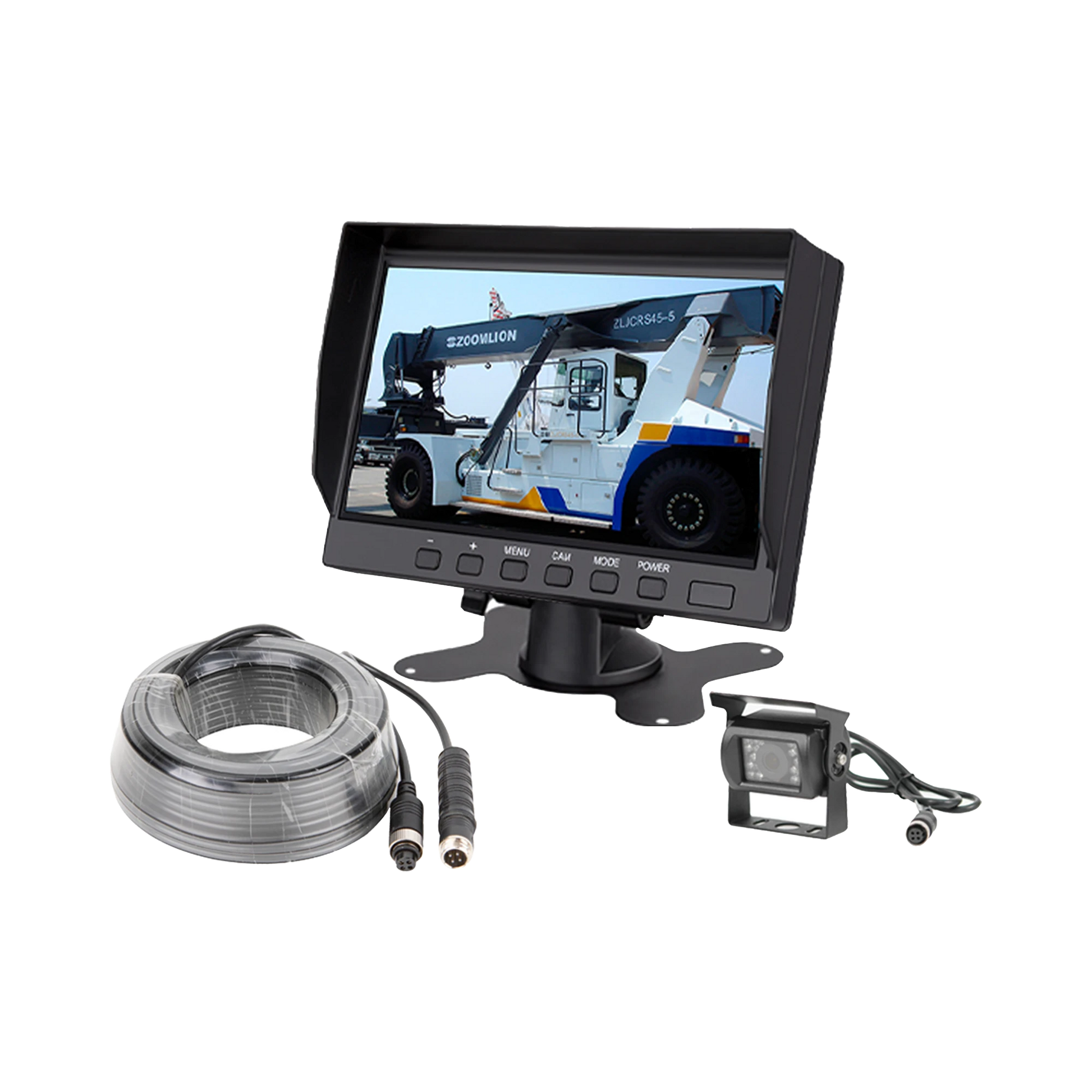 SISTEMA PROFESIONAL DE MONITOR Y CÁMARA ALÁMBRICO PARA VEHÍCULOS Y MONTACARGAS-Videograbadoras Móviles, Dash Cams y Body Cams-EPCOM-Bsai Seguridad & Controles